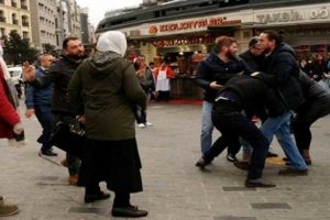 Taksici ile İranlı ailenin meydan kavgası