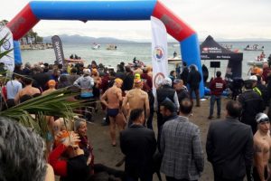 12. Dat&ccedil;a A&ccedil;ık Deniz Kış Y&uuml;zme Maratonu başladı
