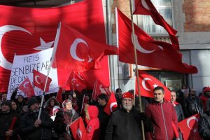 Br&uuml;ksel'de Zeytin Dalı Harekatı'na destek mitingi
