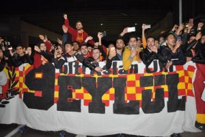 Galatasaray'a coşkulu karşılama