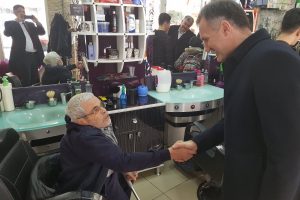 Bursa İneg&ouml;l Belediye Başkanı Taban'dan esnafa &ccedil;at kapı ziyaret