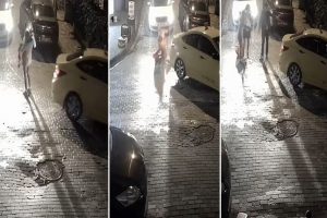 Anne ve bebeğin &ouml;l&uuml;mden d&ouml;nd&uuml;ğ&uuml; kaza kamerada