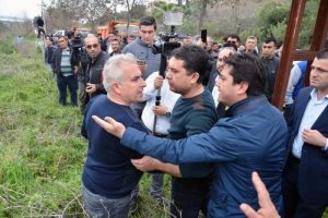 İki belediye arasında arazi gerilimi