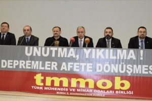 TMMOB Bursa: Depremi unutmayalım, unutturmayalım!