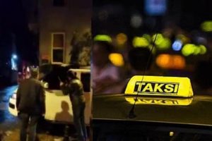 Taksiciler, m&uuml;şteri gibi &ccedil;ağırdıkları Uber şof&ouml;r&uuml;n&uuml; d&ouml;vd&uuml;