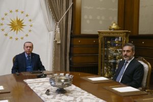 Erdoğan MİT M&uuml;steşarı Fidan'ı kabul etti