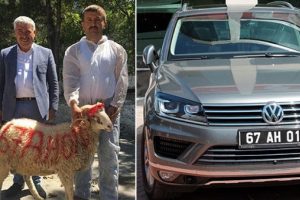 Belediye başkanı l&uuml;ks makam aracına kurban kesti, haciz koyuldu!