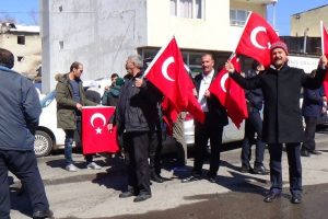 Sarıkamış'ta, Afrin'e destek konvoyu d&uuml;zenlendi