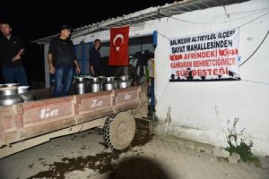 S&uuml;t &Uuml;reticilerinden Afrin'deki Mehmet&ccedil;ik'e destek