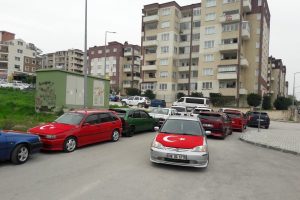 Bursa'da Fiat Tipo tutkunları şehitler i&ccedil;in bir araya geldi