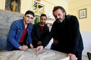 Malatya'da &Ouml;mer Halisdemir'in 2 boyutlu portresini yaptılar