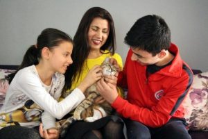 Fel&ccedil;li sokak kedisine 3'&uuml;nc&uuml; &ccedil;ocuğu gibi bakıyor