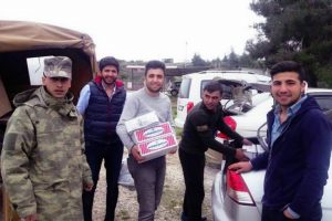 Bursa B&uuml;y&uuml;korhan'dan Mehmet&ccedil;iğe g&ouml;nderilen kuru gıdalar ulaştı