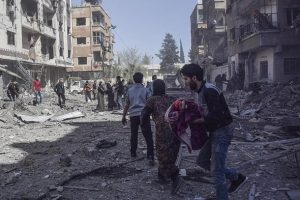 Doğu Guta'da bir ayda bin 433 sivil &ouml;ld&uuml;r&uuml;ld&uuml;