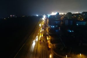 Ambarlı limanında tır kuyruğu