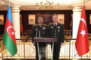 Hasanov, Genelkurmay Başkanı Akar'ı ziyaret etti