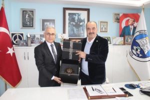 Yavuz G&ouml;k'ten Bursa Mudanya Belediye Başkanı T&uuml;rkyılmaz'a ziyaret