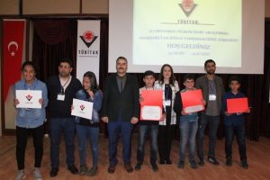 T&Uuml;BİTAK 12. Ortaokul Projeleri &ouml;d&uuml;l t&ouml;reni yapıldı