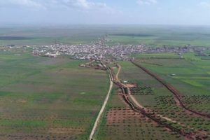 Ter&ouml;ristlerin kontrol&uuml;ndeki Şeyh İsa havadan g&ouml;r&uuml;nt&uuml;lendi