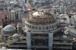 Taksim Camii'nin inşaatında sona gelindi