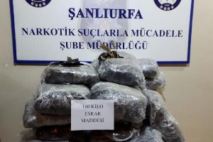 Kamyonette 160 kilo esrar ele ge&ccedil;irildi!