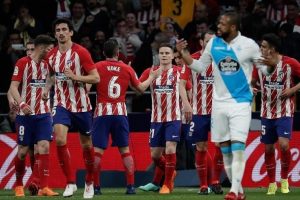 Atletico Madrid puan farkını 9'a indirdi