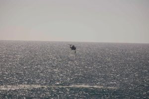 Kuşadası K&ouml;rfezi'nde hareketli dakikalar