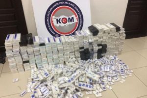 Mersin'de 8 bin 120 paket ka&ccedil;ak sigara ele ge&ccedil;irildi!