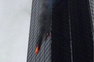 ABD Başkanı Trump'ın g&ouml;kdeleninde yangın