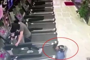 Spor salonunda g&ouml;r&uuml;nmez kaza