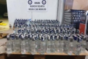 Balık restoranında 372 şişe ka&ccedil;ak i&ccedil;ki ele ge&ccedil;irildi