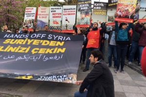 Suriye'ye yönelik operasyon protesto edildi