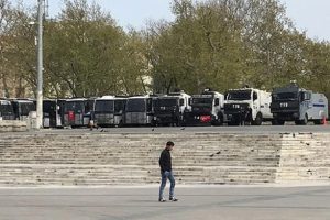 İstanbul Taksim'de polis ablukası