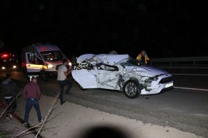 Bolu'da feci kaza: 1 &ouml;l&uuml;, 3 yaralı