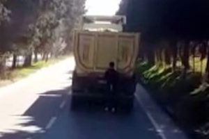 Patencinin tehlikeli yolculuğu kamerada