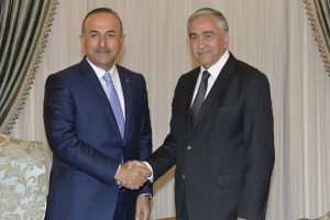 Bakan &Ccedil;avuşoğlu, KKTC Cumhurbaşkanı ile bir araya geldi