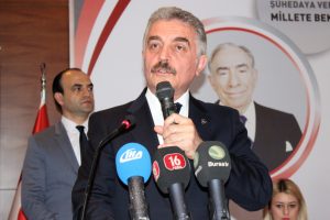 MHP'li B&uuml;y&uuml;kataman, Bursa'da a&ccedil;ıklamalarda bulundu