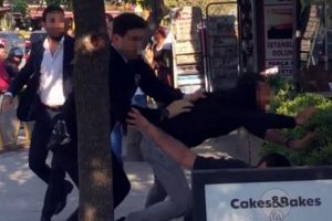 Polise 'sağlam vur' diye bağırdılar