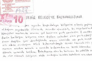 2 TL'lik otopark &uuml;cretini memleketinden postayla g&ouml;nderdi!