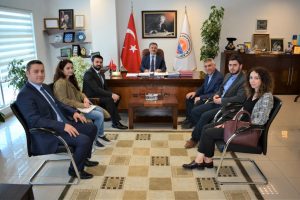 Bursa Mimarlar Odası y&ouml;netiminden Yılmaz'a ziyaret