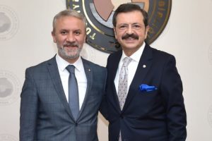 Bursa  İTSO Başkanı'ndan Hisarcıklıoğlu'na ziyaret