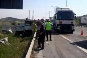TEM'deki kazada bir kişi can verdi!