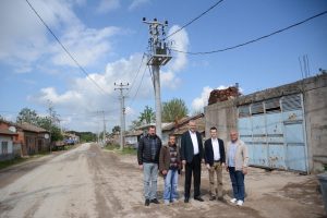 Bursa'da k&ouml;ylerde elektrik hatları yenileniyor