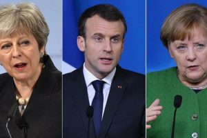 May, Macron ve Merkel İran'ı g&ouml;r&uuml;şt&uuml;