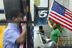 Adil Öksüz'ün kayınbiraderi ABD bayrağını öperken görüntülendi
