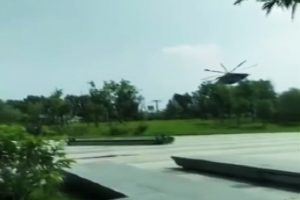 Çin'de helikopter düştü: 4 yaralı