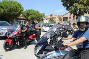 Bursalı motosikletçiler Midilli yolcusu