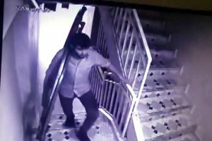 Merdivenli hırsız bisiklet çaldı