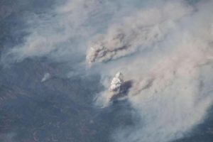 NASA, California yangınını uzaydan görüntüledi