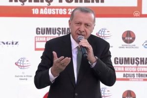Cumhurbaşkanı Erdoğan Gümüşhane'de halka seslendi